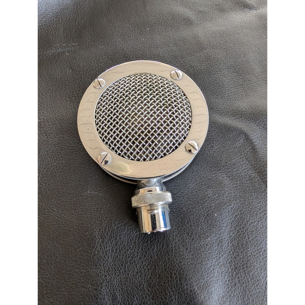 Astatic D-104 Silver Lollipop Microphone Head Ham Radio Crystal Mic Untested